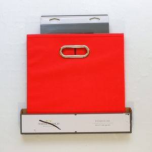 Storage bin cube organizer Red 12x12